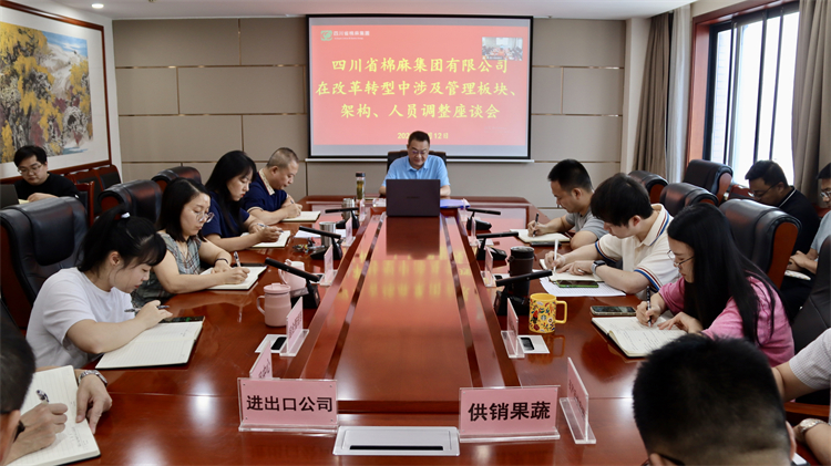 集團公司召開在改革轉(zhuǎn)型中涉及管理板塊、架構(gòu)、人員調(diào)整座談會